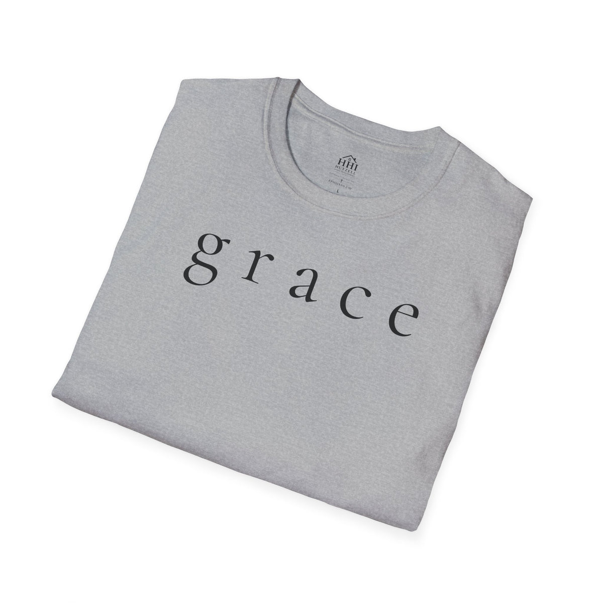 Grace Script T-Shirt — Minimalist Christian Faith Tee