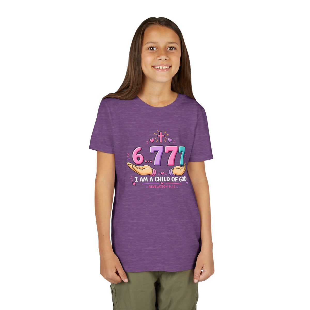 Youth 6...777 | "I am a child of God" Christian Tee