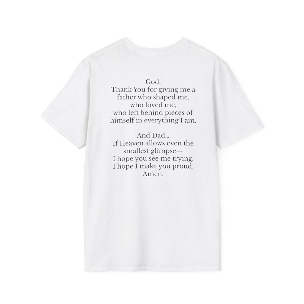 Memorial Prayer T-Shirt — 'God, Thank You for Giving Me a Father' Tribute Tee