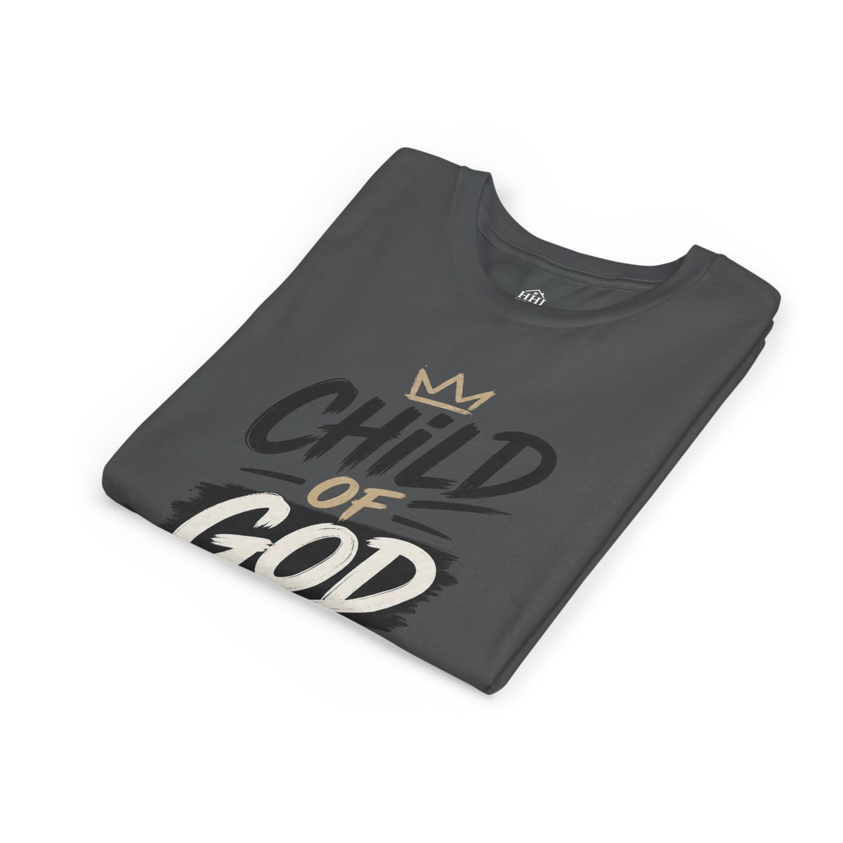 Child of God Youth Tee — Christian Kids Short Sleeve Shirt (faith, baptism, Sunday School)