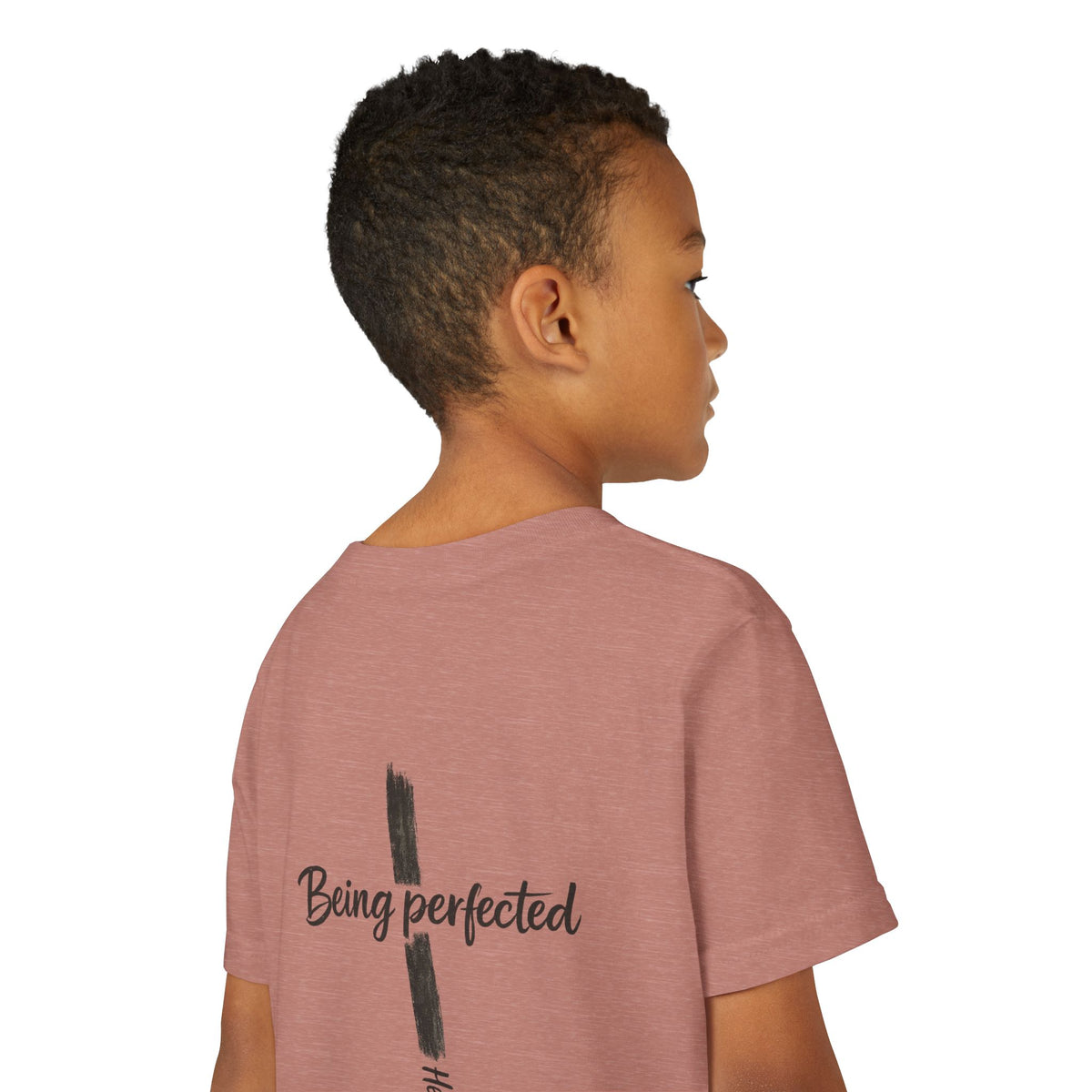 Youth Tee — "Being Perfected" Inspirational Christian T-shirt