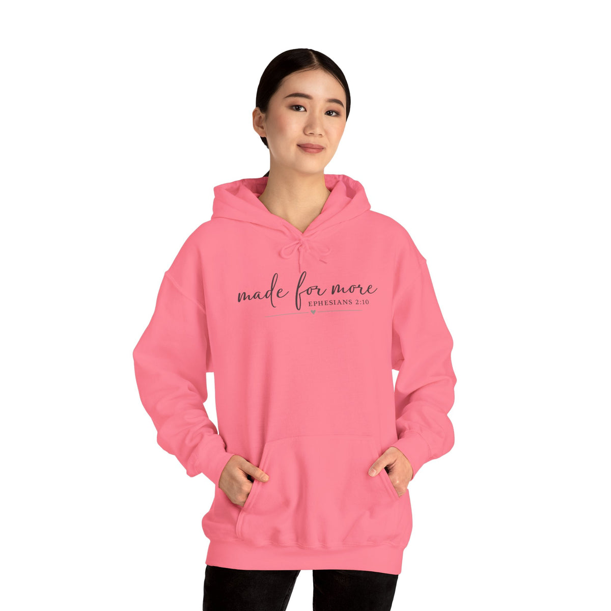 Made For More Hoodie — Inspirational Minimal Script Pullover