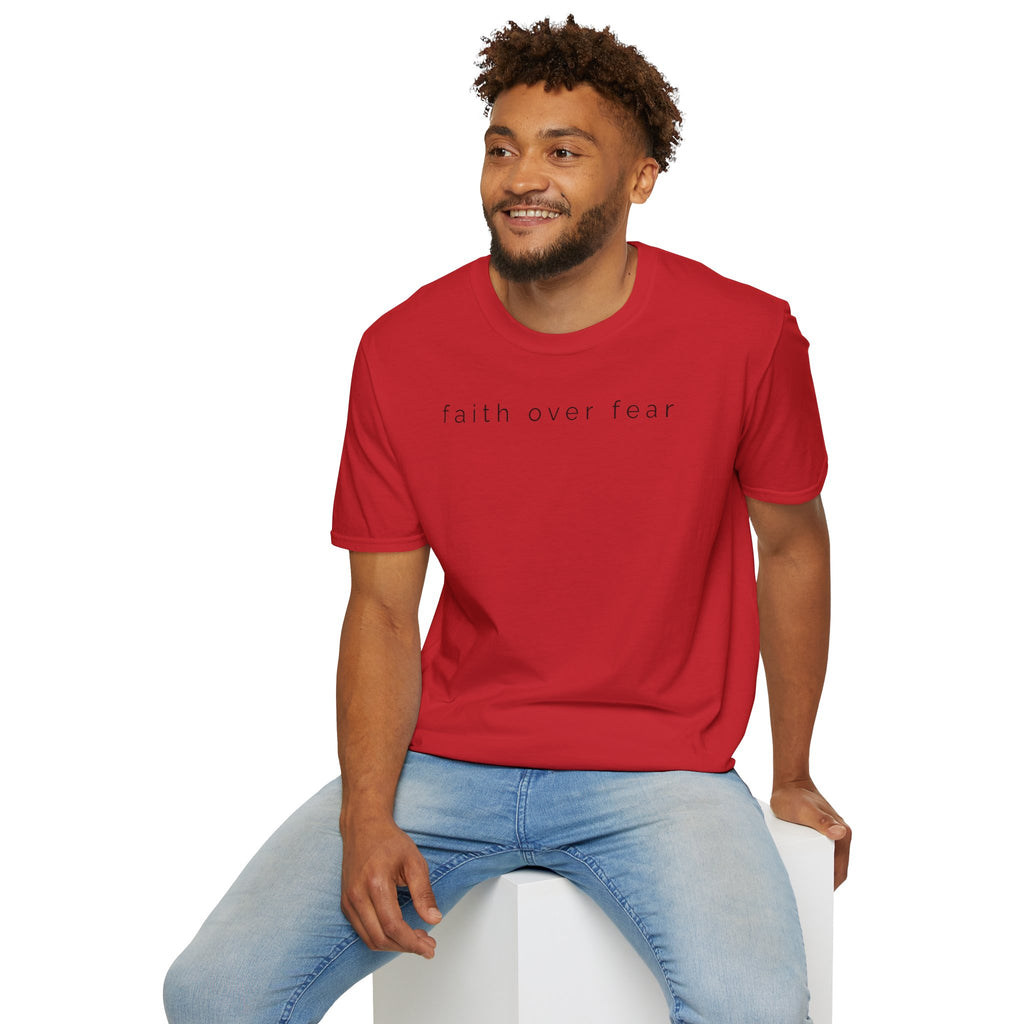 Faith Over Fear T-Shirt — Minimal Christian Inspirational Tee