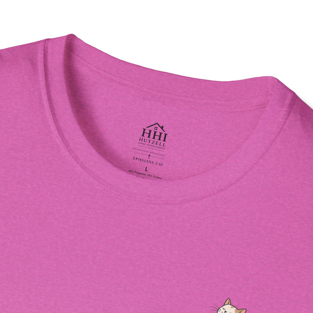 Cat 'Paws and Prayers' T-Shirt — Cute Christian Cat Graphic Tee