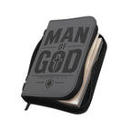 Man of God Zippered Bible Cover — Men’s Christian Bible Case with Cross Design (1 Corinthians 16:13-14)