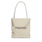 Mama Tote Bag — "God is within her; She will not fall" Script Canvas Tote