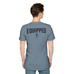 Equipped Cross T-Shirt — Christian Faith Shirt with 'Equipped' Back Print and 2 Timothy 3:17 Chest