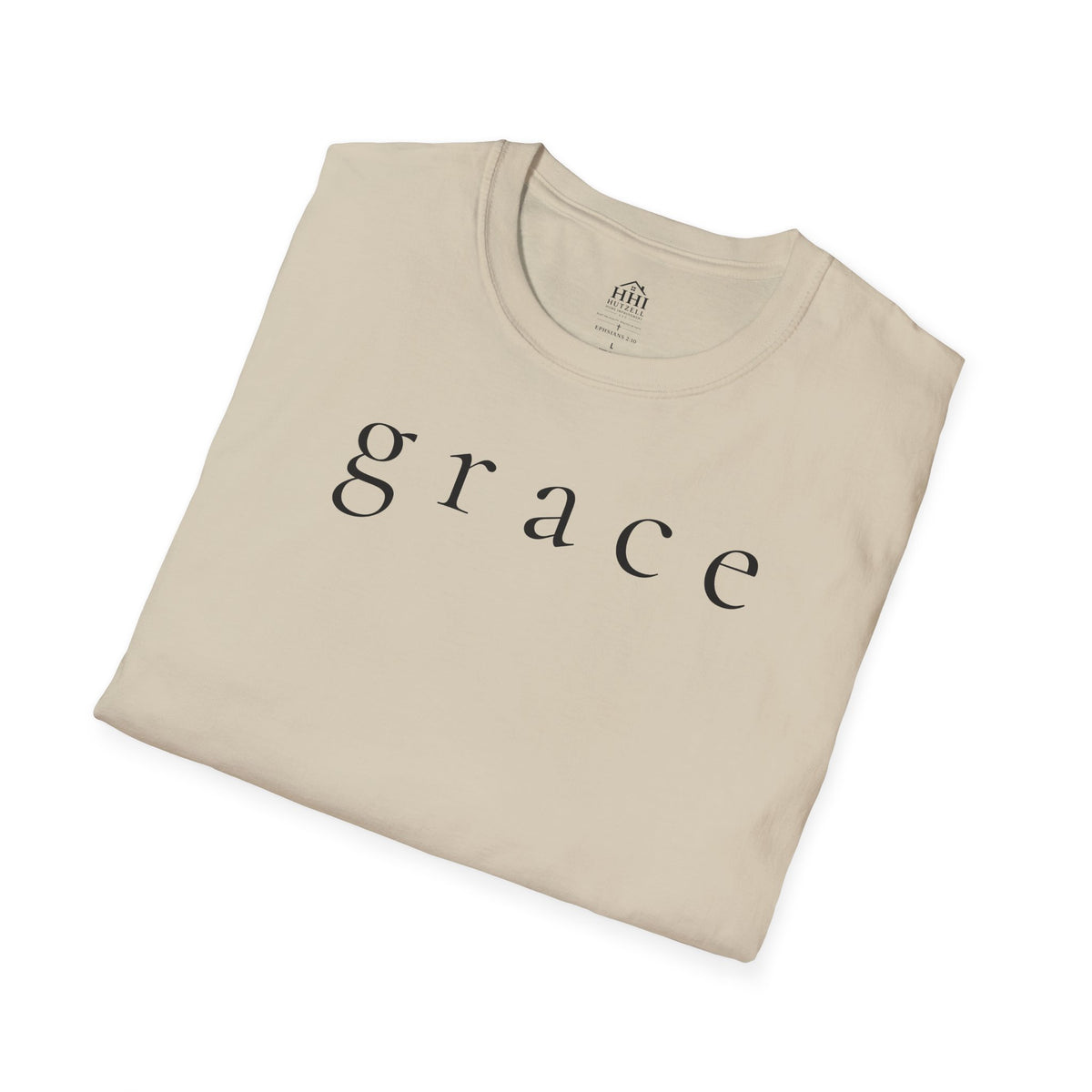 Grace Script T-Shirt — Minimalist Christian Faith Tee