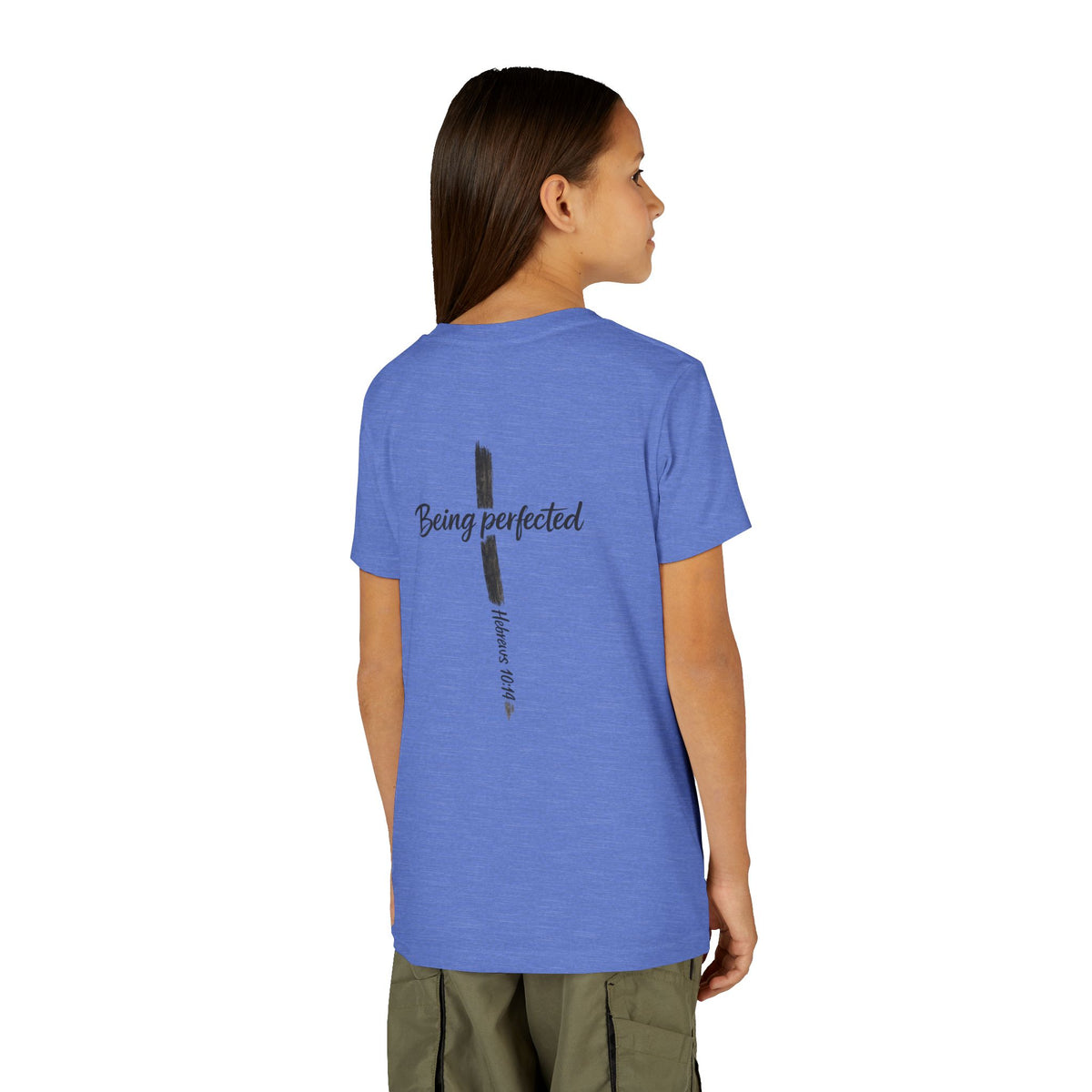 Youth Tee — "Being Perfected" Inspirational Christian T-shirt