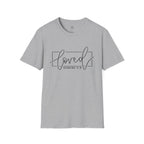 Loved Romans 5:8 Christian T-Shirt | Minimalist Faith Graphic Tee