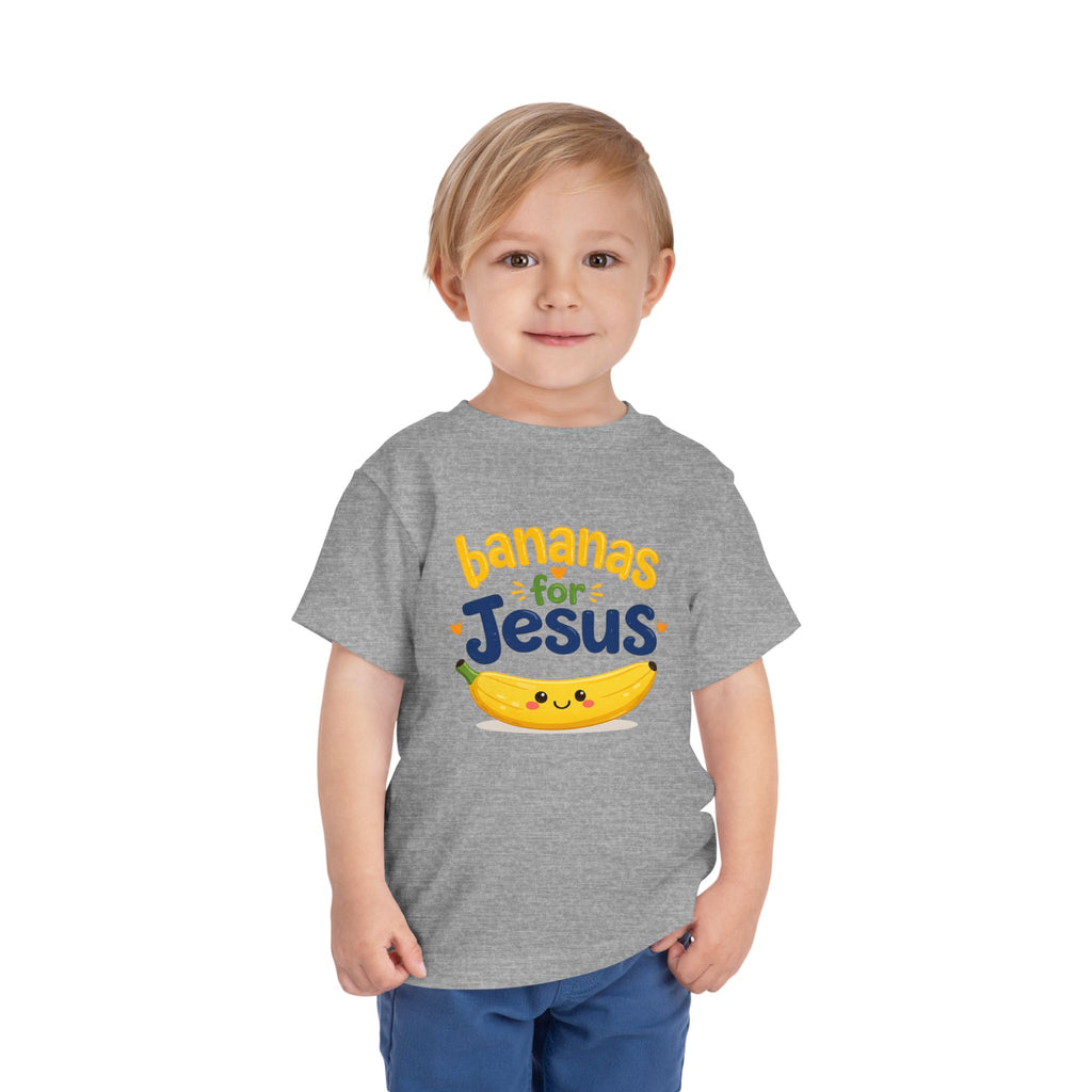 Toddler Tee — "Bananas for Jesus" Cute Christian Banana Kids T‑Shirt