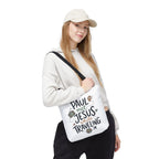 Tote Bag — "Paul Met Jesus While Traveling" Christian Travel Tote