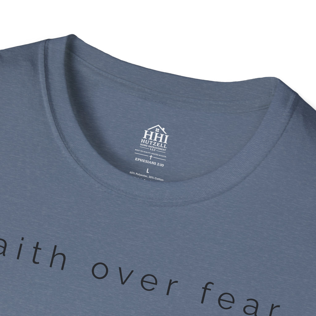 Faith Over Fear T-Shirt — Minimal Christian Inspirational Tee