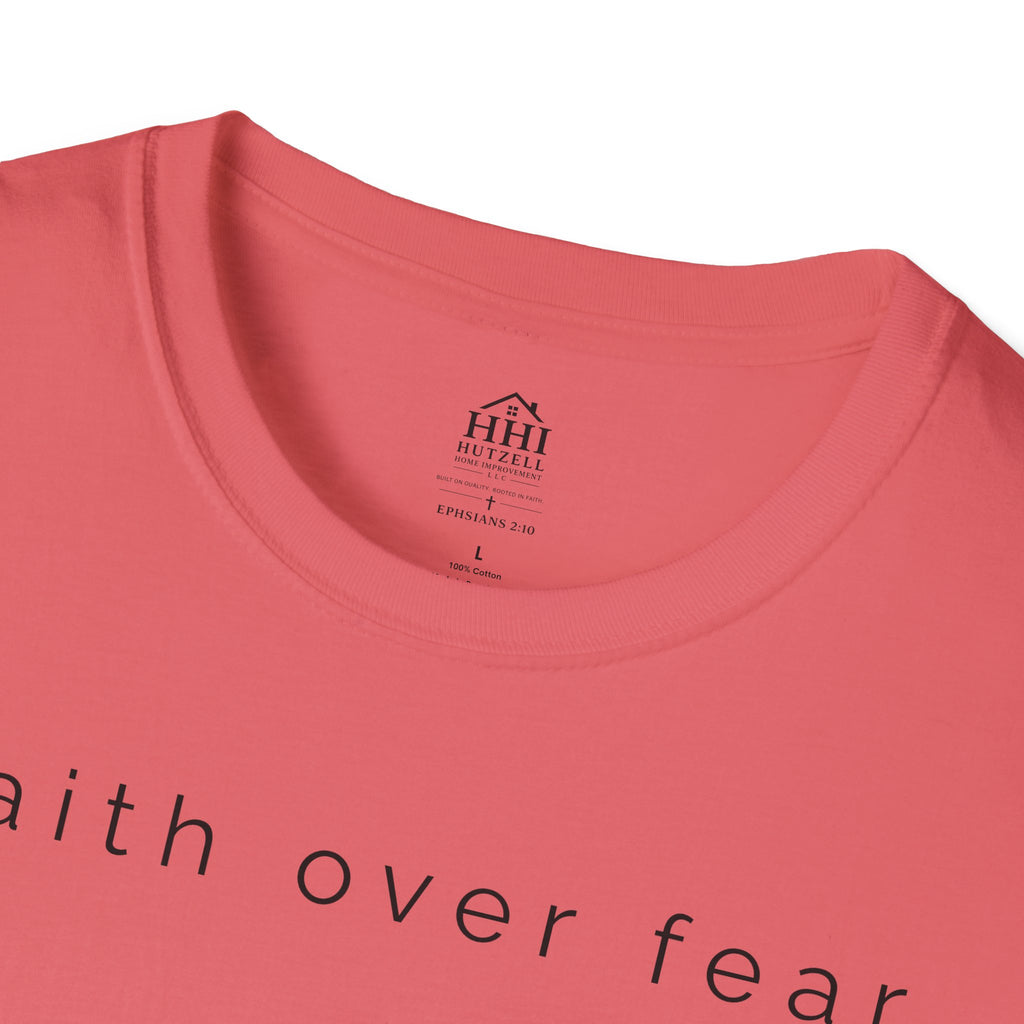 Faith Over Fear T-Shirt — Minimal Christian Inspirational Tee