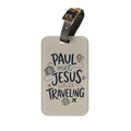 Christian Travel Luggage Tag — "Paul Met Jesus While Traveling" Inspirational Bag ID