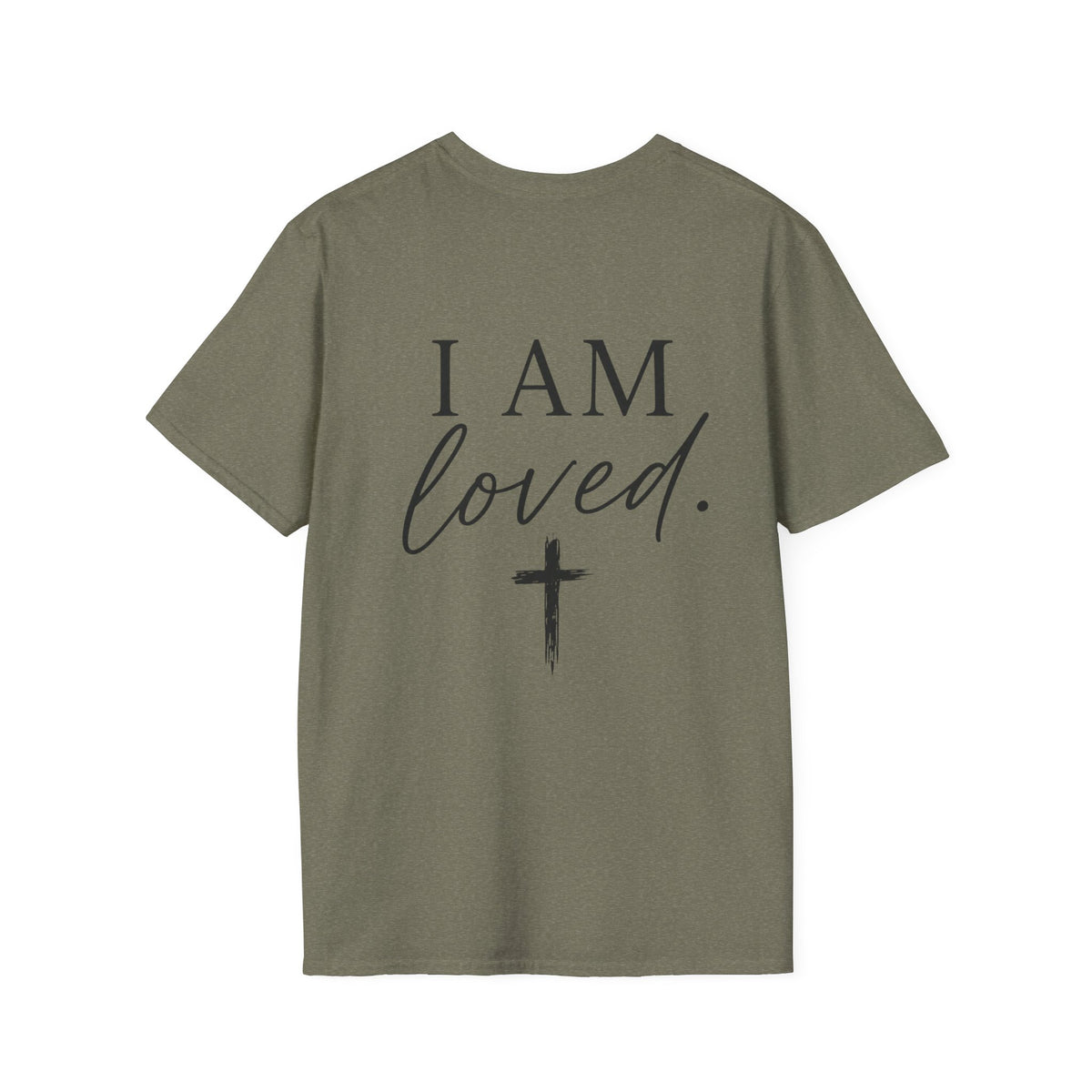 I Am Loved Christian T-Shirt — Inspirational Faith Tee with Cross