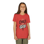 Child of God Youth Tee — Christian Kids Short Sleeve Shirt (faith, baptism, Sunday School)