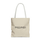 Mama Tote Bag — "God is within her; She will not fall" Script Canvas Tote