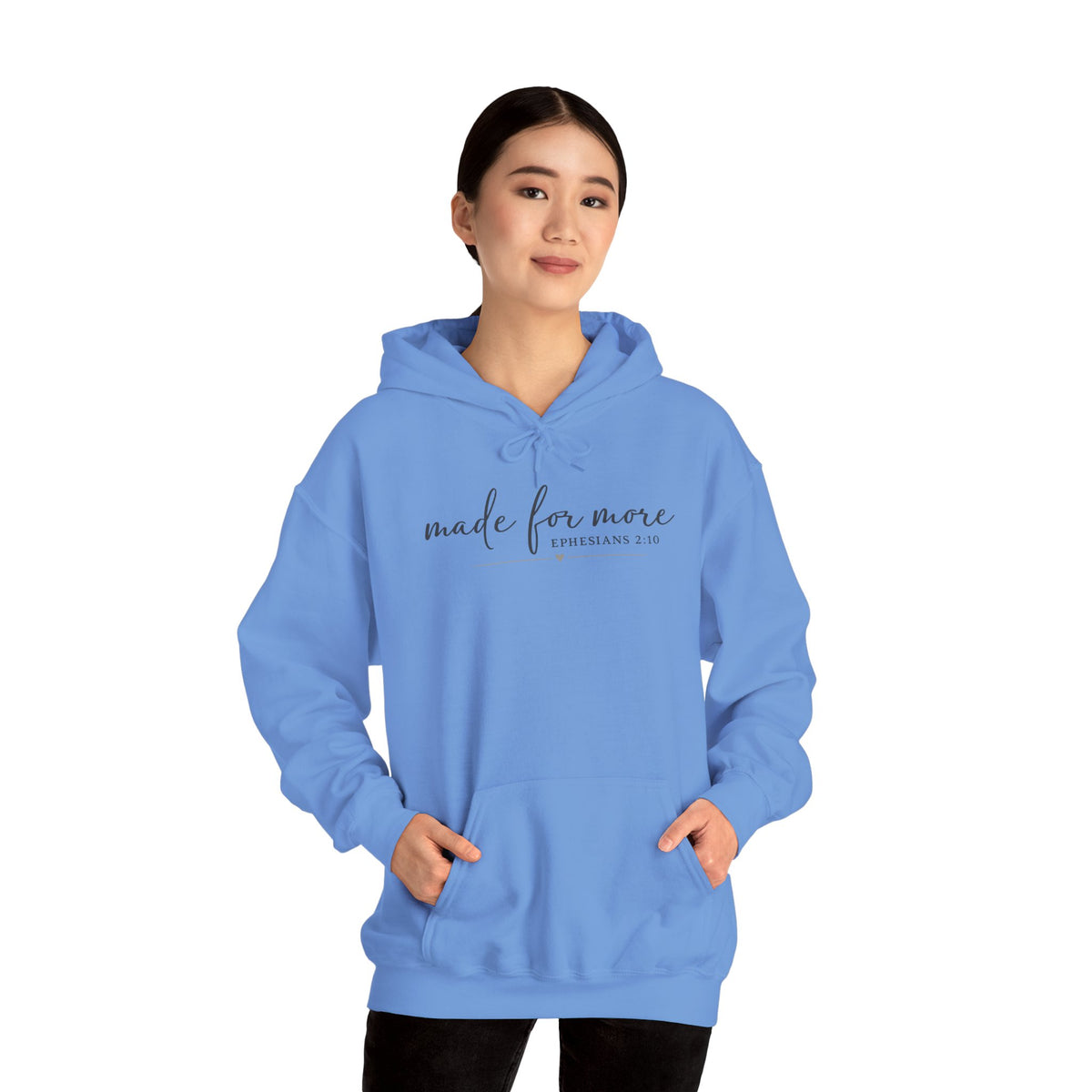 Made For More Hoodie — Inspirational Minimal Script Pullover