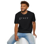 Grace Script T-Shirt — Minimalist Christian Faith Tee