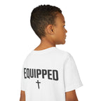 Equipped Youth Tee – Christian Kids T-Shirt with Cross & 2 Timothy 3:17