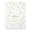 Personalized Baby Swaddle Blanket — Christian Dove & Cross Newborn Gift