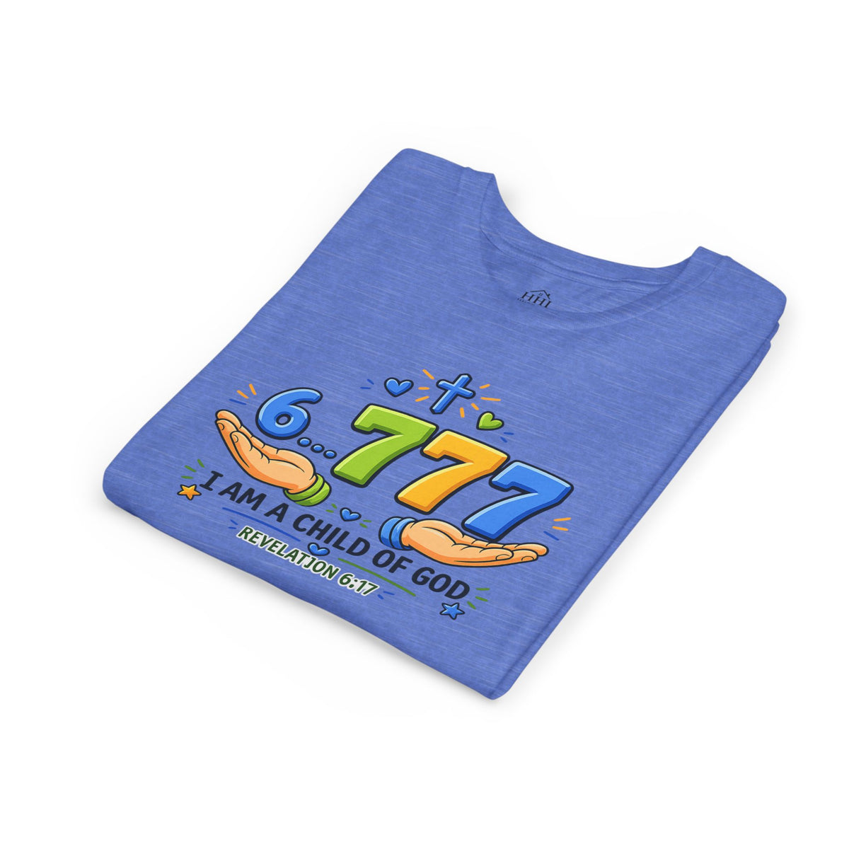 Youth Christian Tee - "6.777 I Am a Child of God" Kids Short Sleeve Shirt