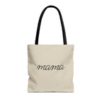 Mama Tote Bag — "God is within her; She will not fall" Script Canvas Tote