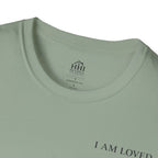 I Am Loved Christian T-Shirt — Inspirational Faith Tee with Cross