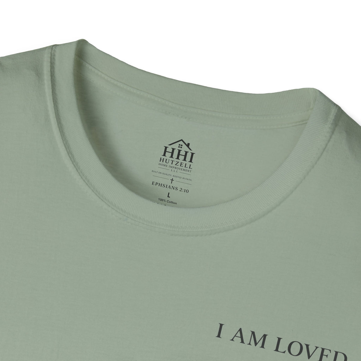 I Am Loved Christian T-Shirt — Inspirational Faith Tee with Cross