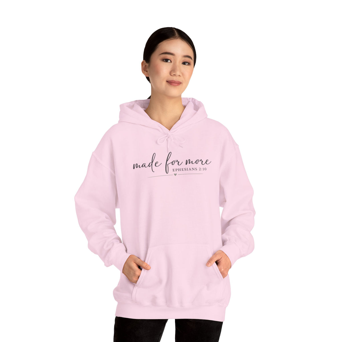 Made For More Hoodie — Inspirational Minimal Script Pullover