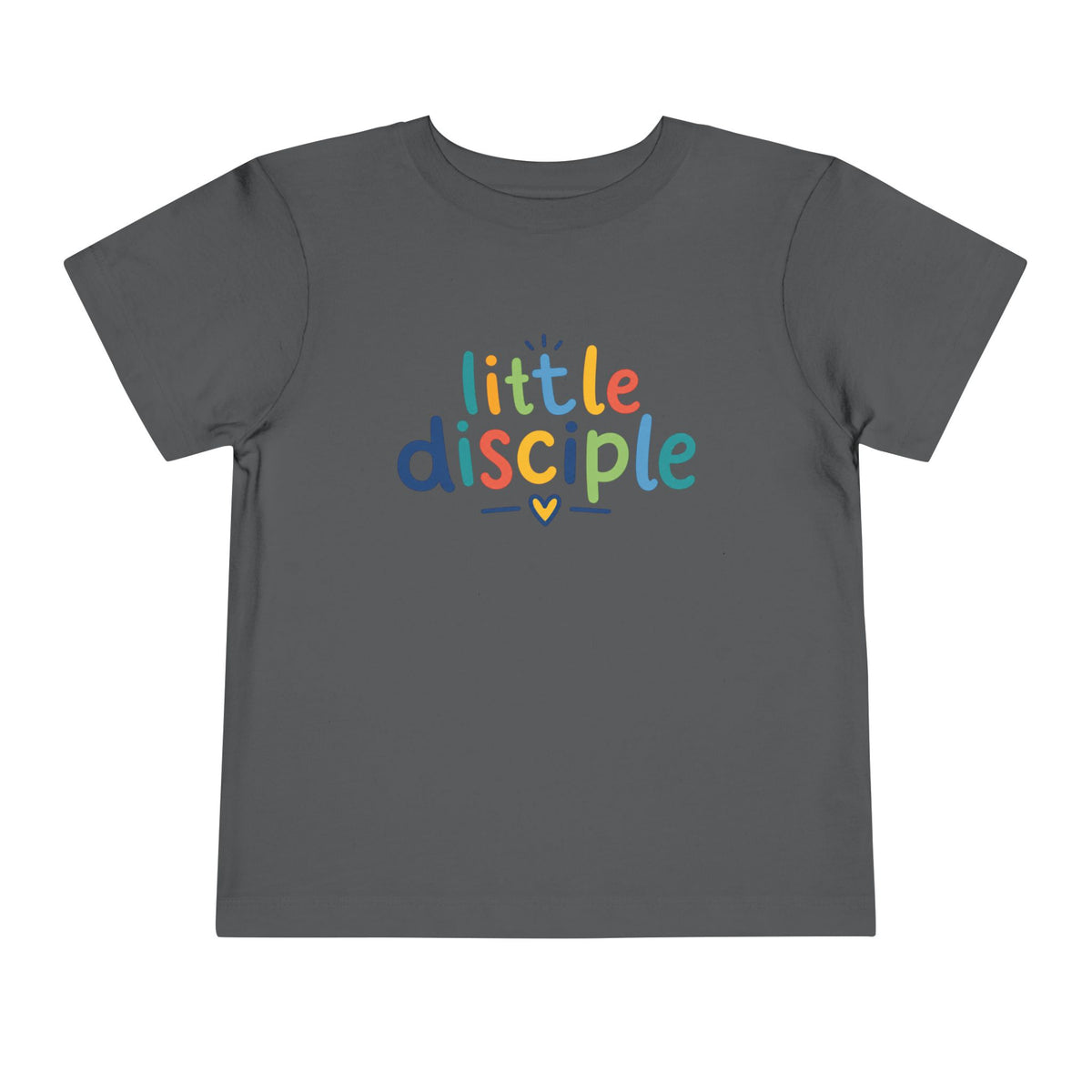 Toddler Tee — "Little Disciple" Colorful Christian Kids Shirt
