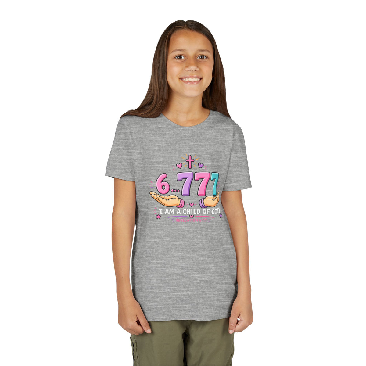 Youth 6...777 | "I am a child of God" Christian Tee