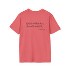 Personalized Mama T-Shirt — 'God is within her, she will not fall' Psalm 46:5 Christian Mom Tee