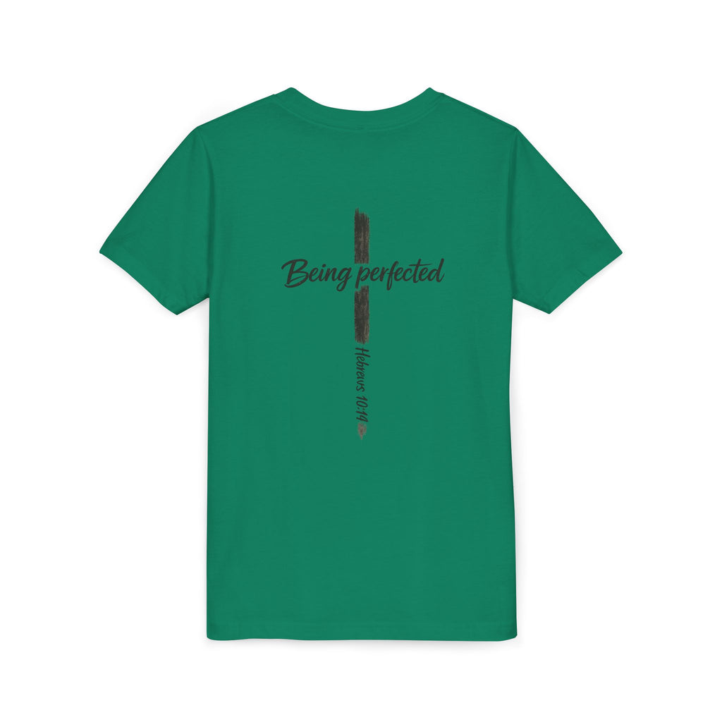 Youth Tee — "Being Perfected" Inspirational Christian T-shirt