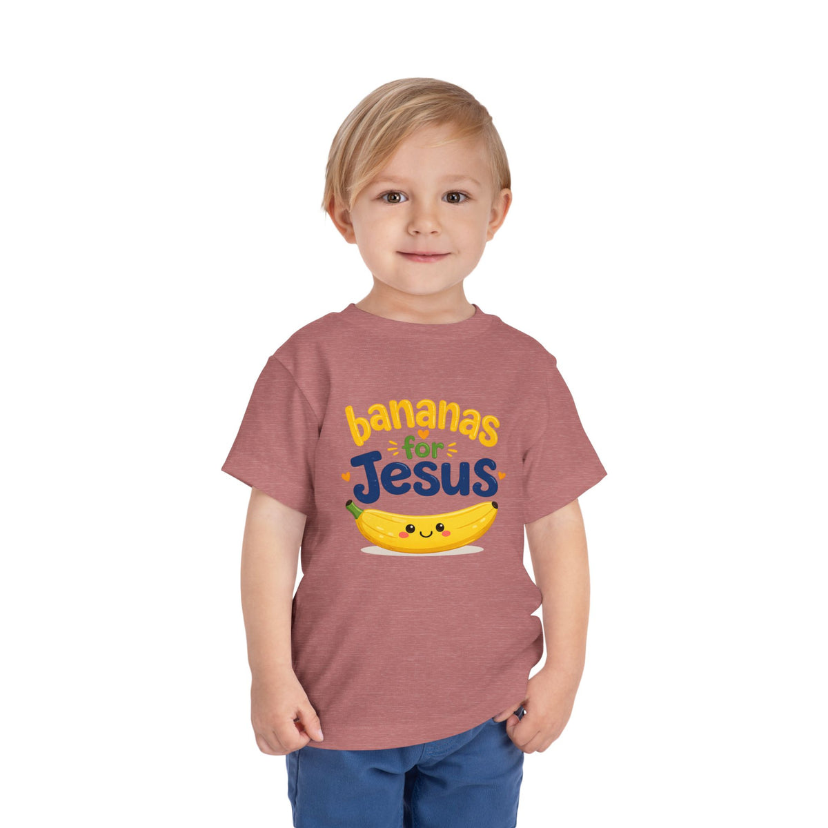 Toddler Tee — "Bananas for Jesus" Cute Christian Banana Kids T‑Shirt