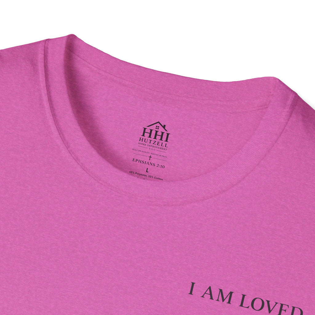 I Am Loved Christian T-Shirt — Inspirational Faith Tee with Cross