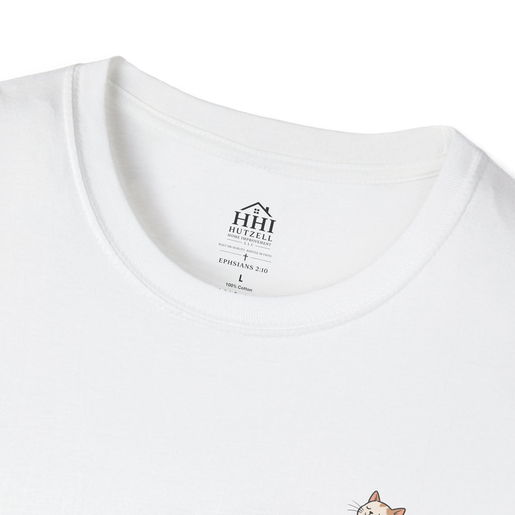 Cat 'Paws and Prayers' T-Shirt — Cute Christian Cat Graphic Tee