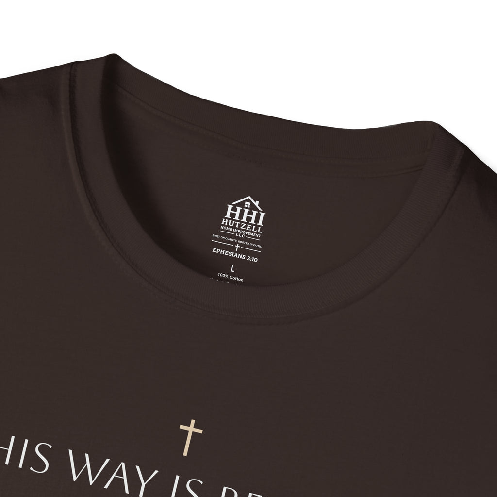 His Way Is Better T-Shirt — Minimal Cross Christian Tee