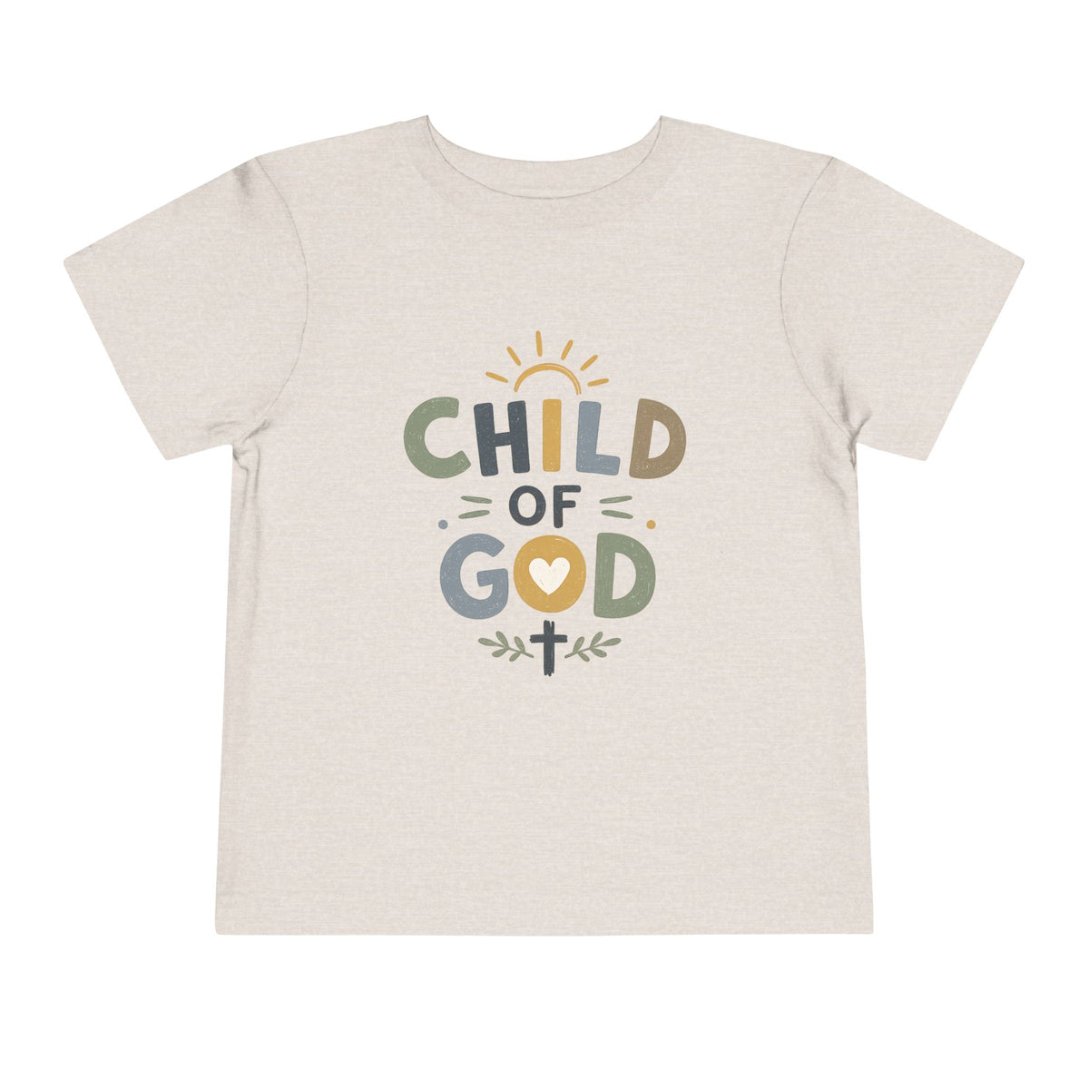 Child of God Toddler Tee — Cute Faith-Based Baby Shirt