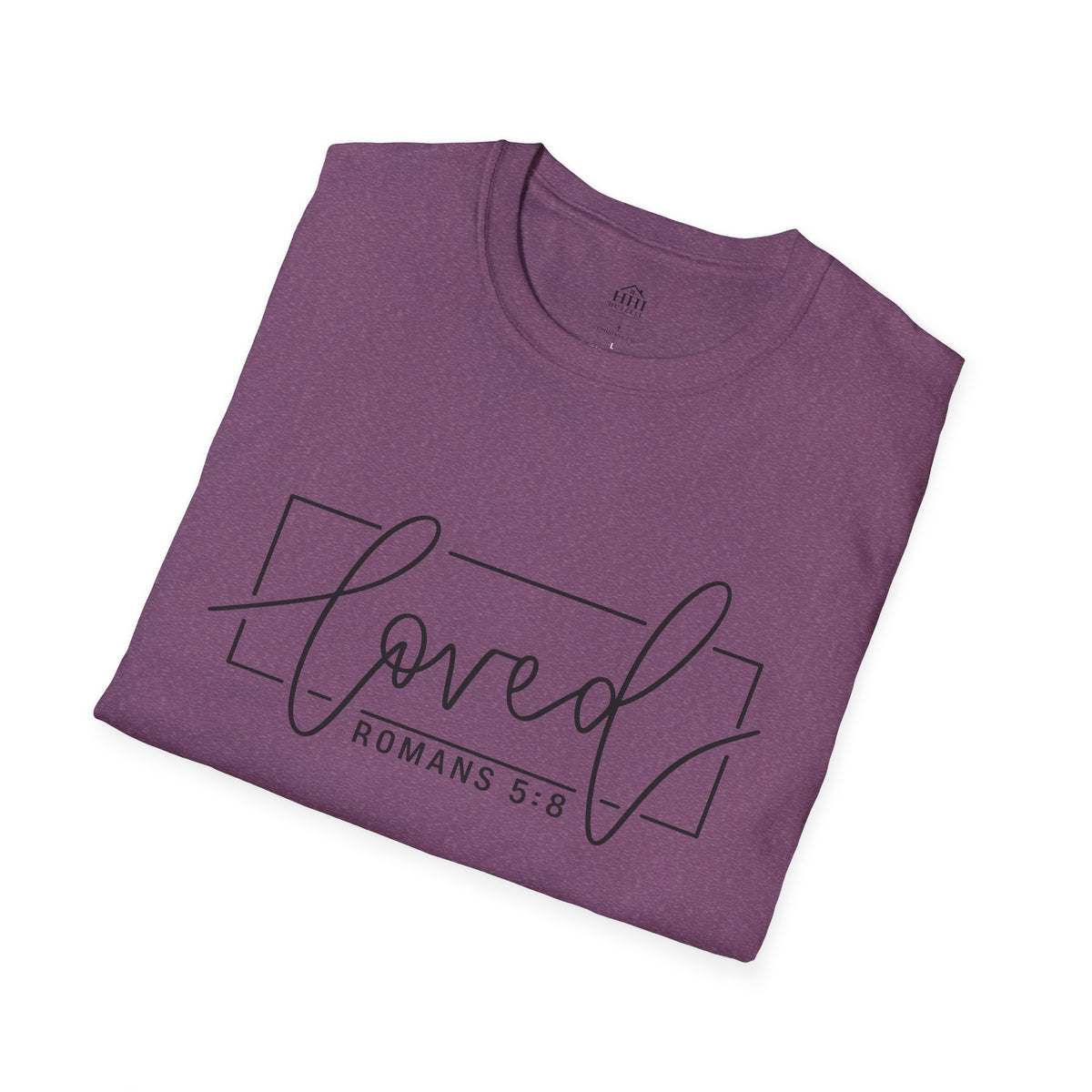 Loved Romans 5:8 Christian T-Shirt | Minimalist Faith Graphic Tee