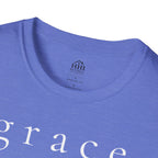 Grace Script T-Shirt — Minimalist Christian Faith Tee
