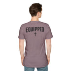 Equipped Cross T-Shirt — Christian Faith Shirt with 'Equipped' Back Print and 2 Timothy 3:17 Chest