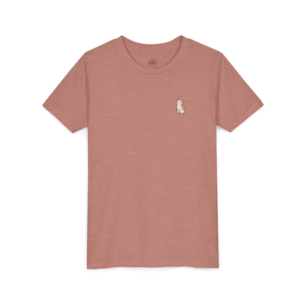 Youth Tee — "Paws and Prayers" Cat Graphic