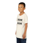 Youth Tee — "Iron Sharpens Iron" Proverbs 27:17 Christian Shirt