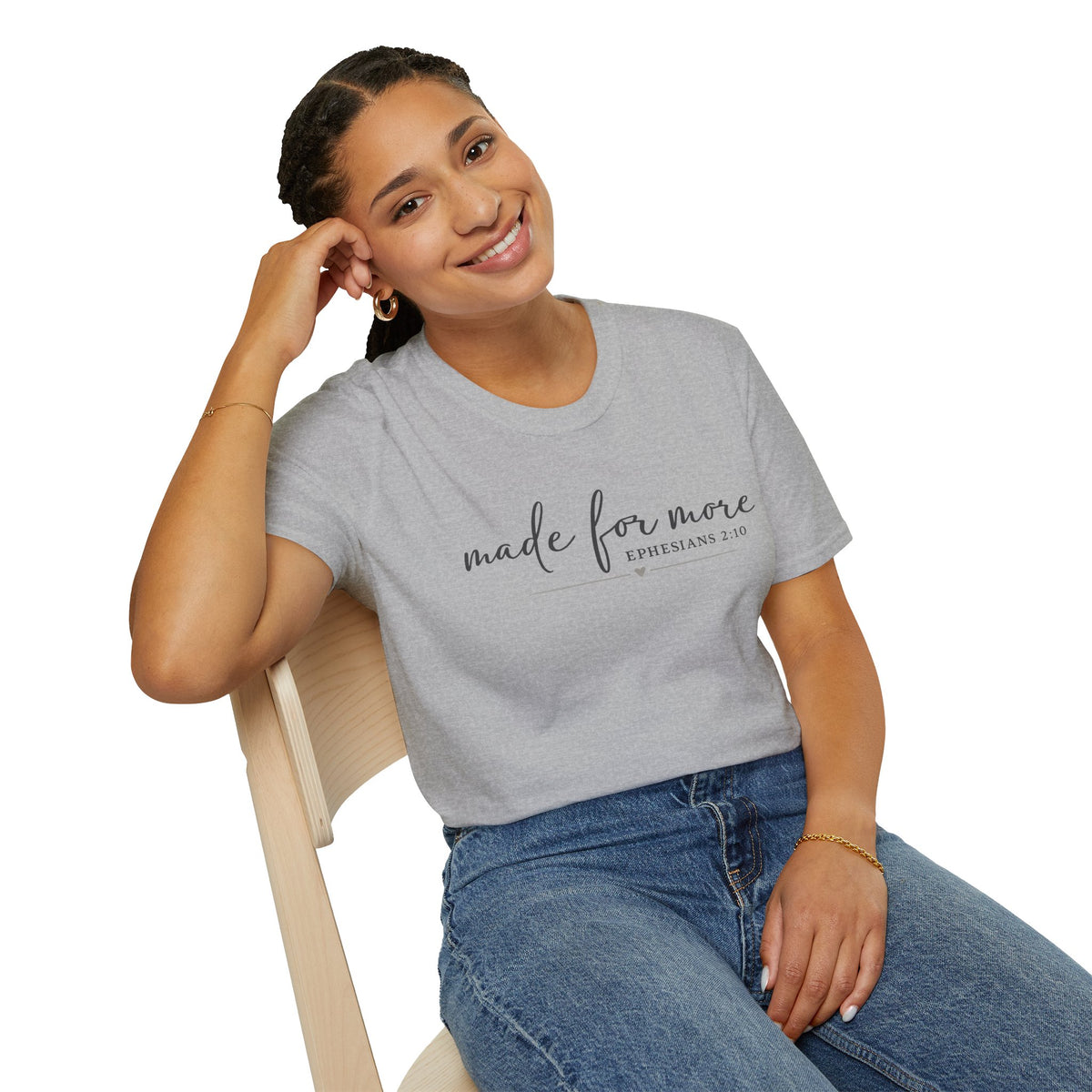 Made For More Christian T-Shirt | Minimalist Faith Graphic Tee
