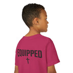 Equipped Youth Tee – Christian Kids T-Shirt with Cross & 2 Timothy 3:17