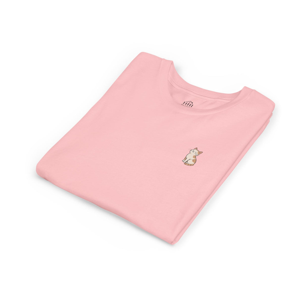 Youth Tee — "Paws and Prayers" Cat Graphic