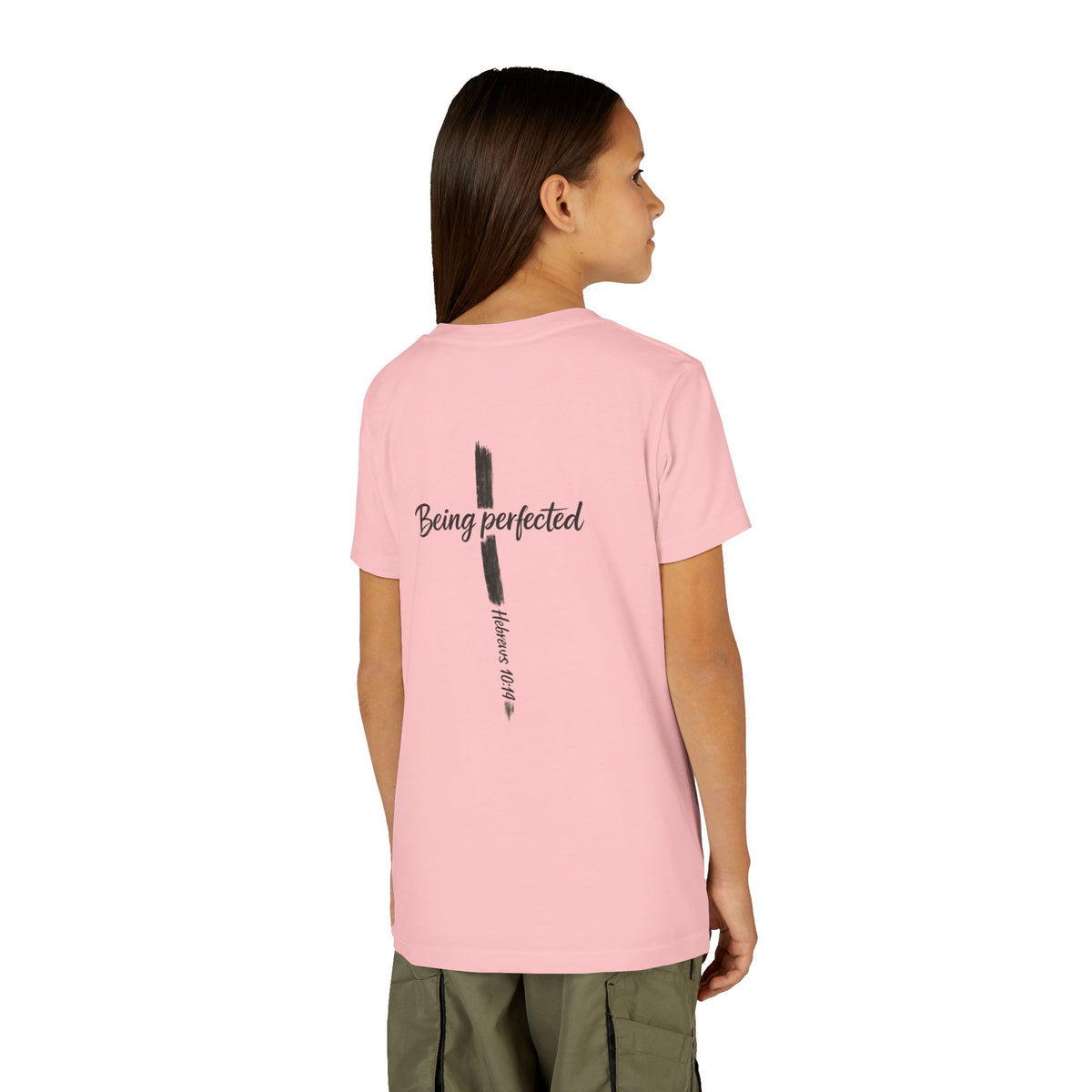Youth Tee — "Being Perfected" Inspirational Christian T-shirt