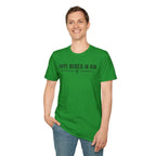Hope Rises In Him T-Shirt — Christian Faith Inspirational Tee with Cross